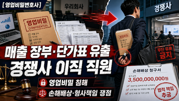 매출 장부 단가표 유출