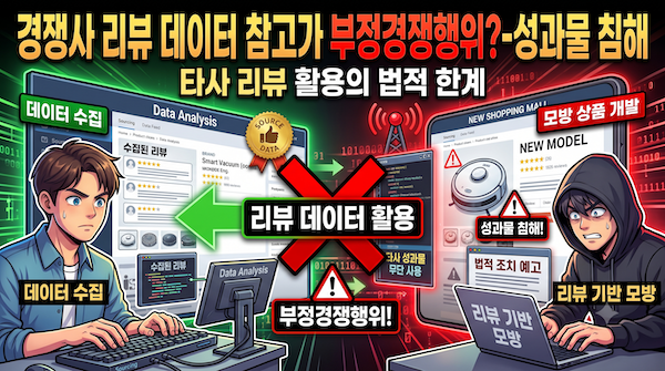 타사 리뷰 데이터 참고의 법적 한계