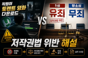 직원이 토렌트 영화 다운로드 무죄