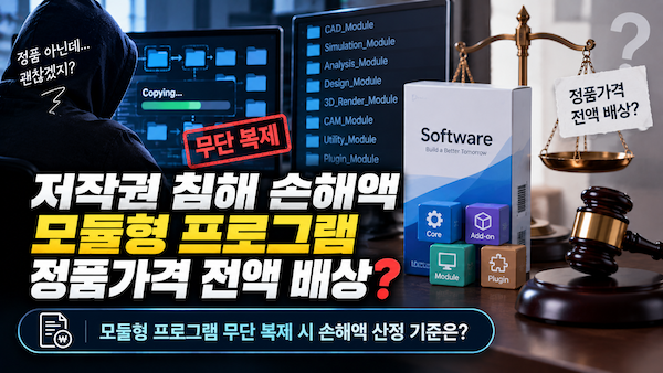 저작권 침해 손해액-모듈형 프로그램